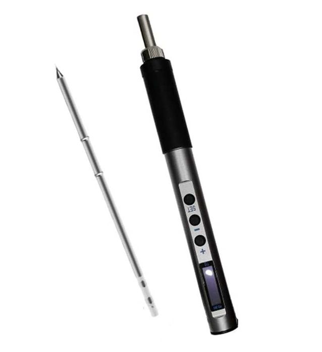 Letcon portabil profesional cu varfuri T12 si port USB C