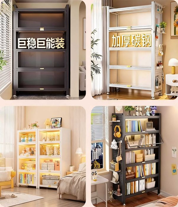 Universal javonlari bor shkaf kitoblarga va idish tovoqa arzon narxda