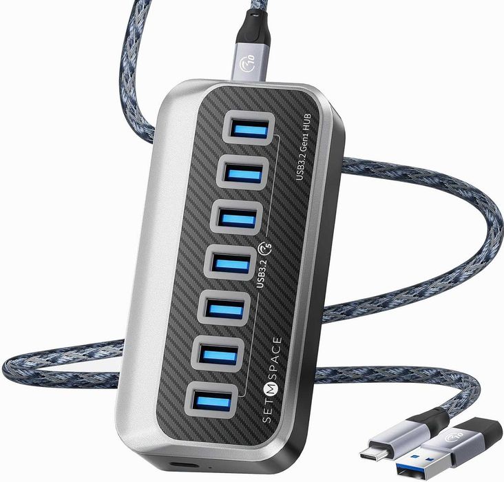 USB 3.2 Hub със 7 порта SETMSPACE