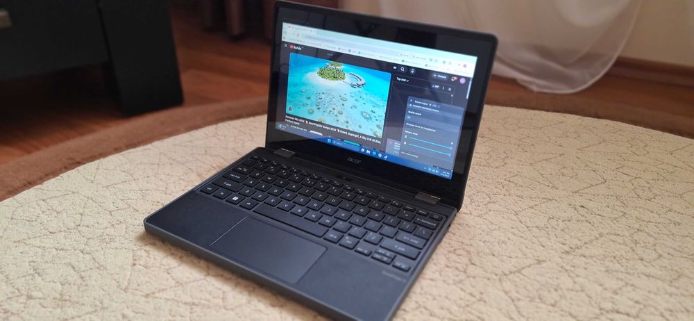 Laptop Acer TravelMate Spin 11 (N100 Quad-Core  8GB RAM  128GB SSD NVMe  Windows 11