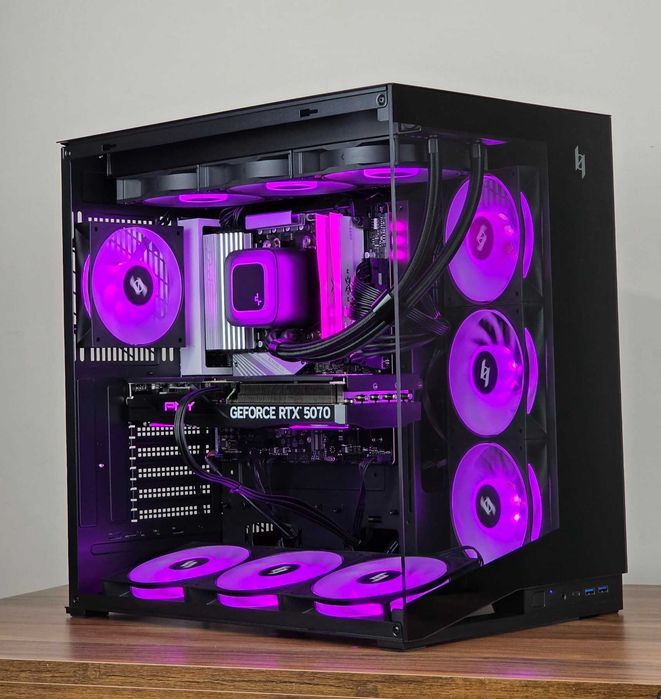 Геймърски компютър - Нов | Ryzen 7 7800X3D | RТX 5070 | DDR5 RAM | SSD NVMe