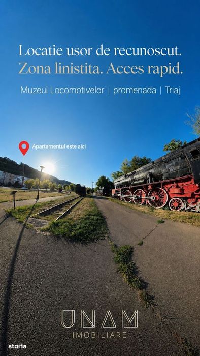 2 camere decomandate | Etaj1 | 55 mp | Triaj - Muzeul Locomotivelor |