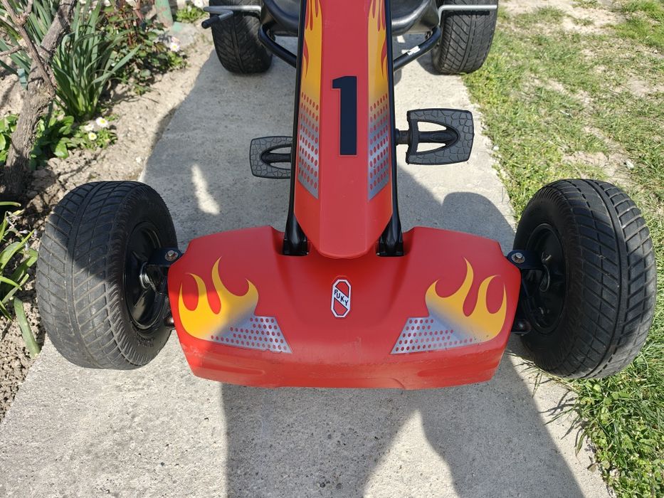 Cart/Kart cu pedale PUKY F1 pt. copii 6 la 12 ani negru