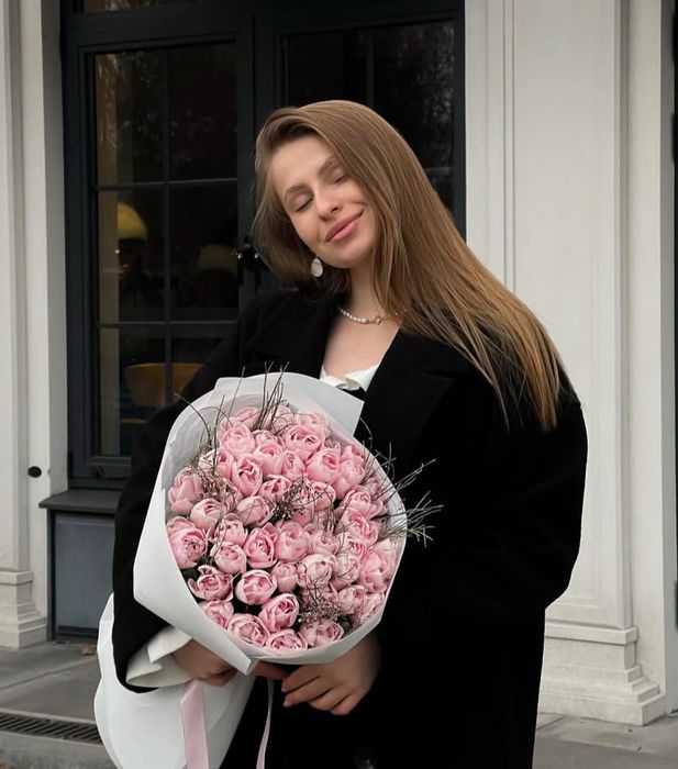 Пионы, Розы, Тюльпаны цветы букеты