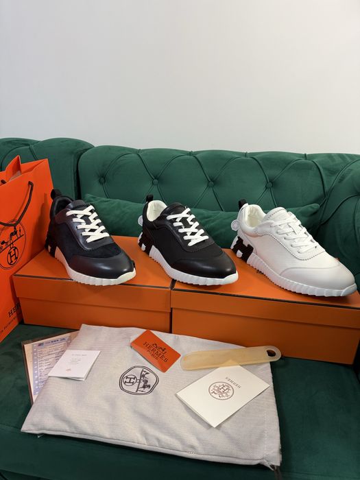 Adidasi Hermes piele naturala 100% Full Box colectie noua