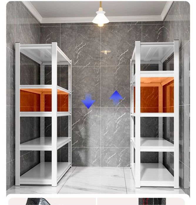 Mustahkam polkali stellaj, bankalar va buyumlar uchun