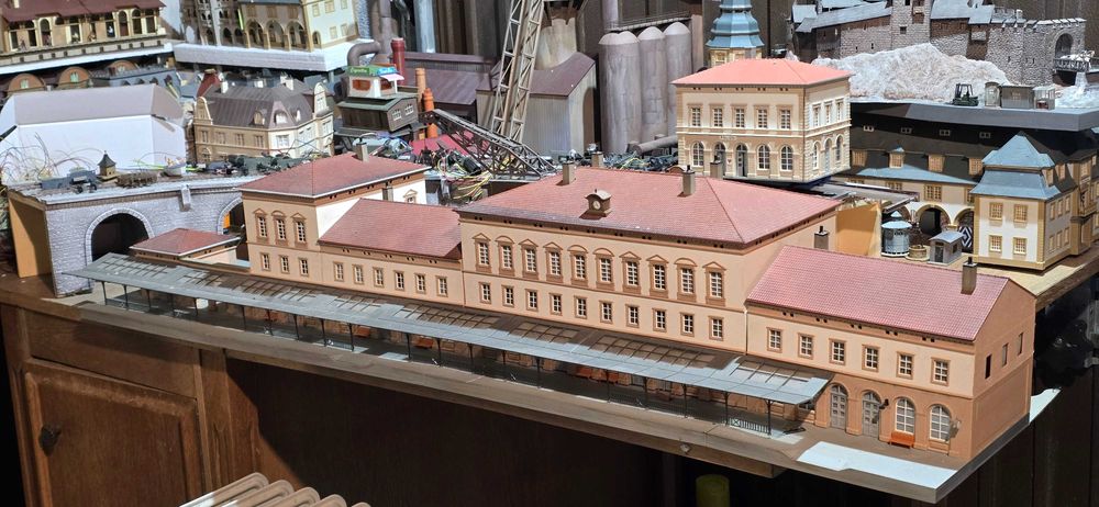 Diorama H0 locomotiva trenulete