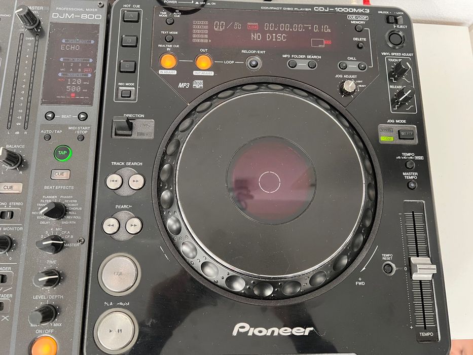 Set 2x CDJ 1000mk3 si DJM-800