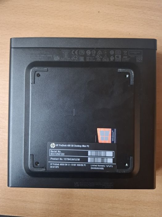 hp Prodesk 400 G6 Desktop Mini pc-intel I3-10100t; 8gb ram