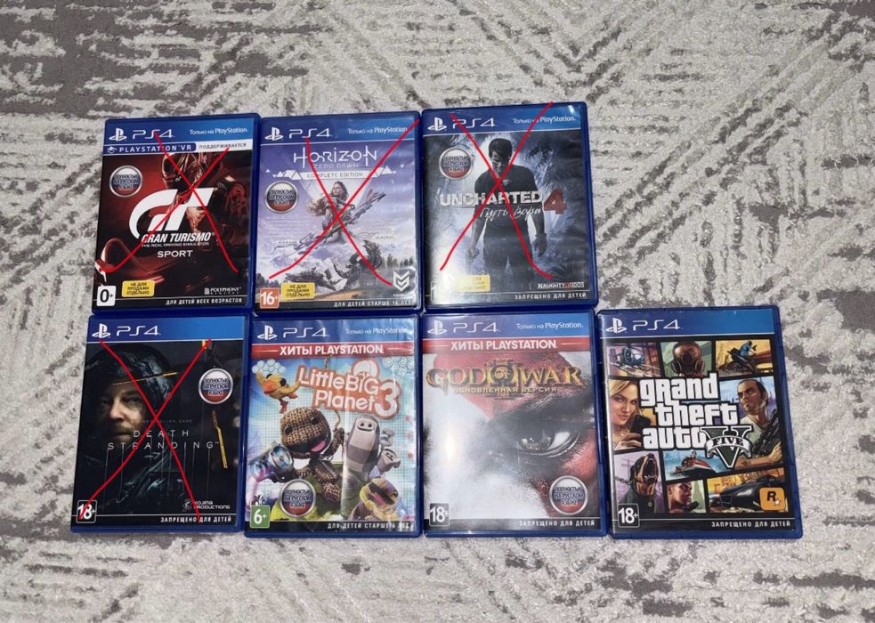 Диски на playstation 4