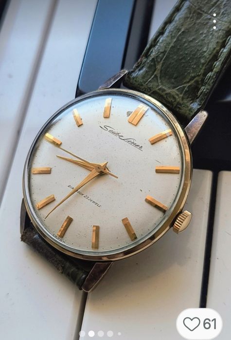 Seiko Liner 23 jewels 1962 original  Vintage pentru colectie