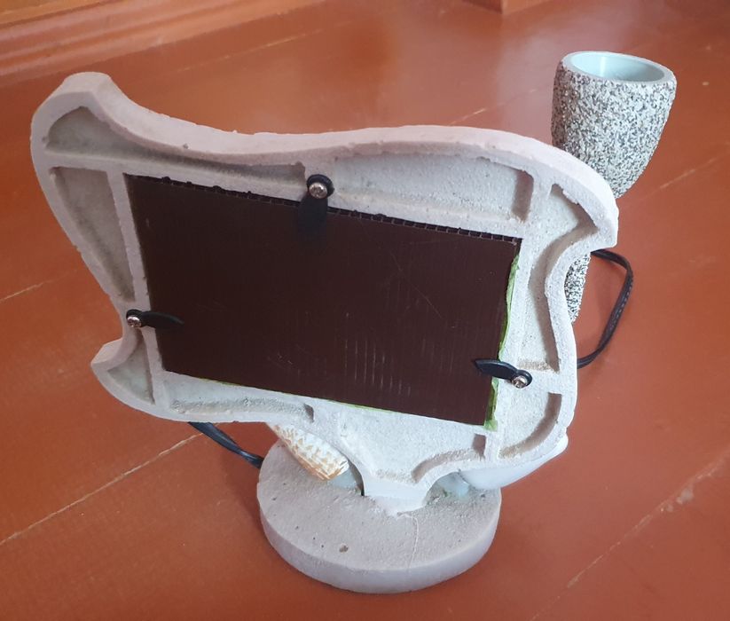 Фоторамка с одной лампой.