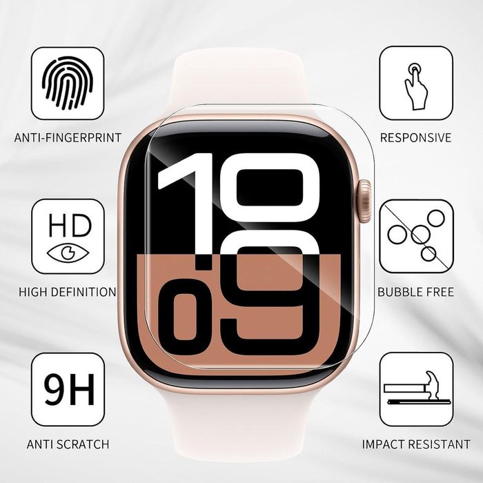 5d hydrogel / хидрогел протектор (6бр) за apple watch series 10 - 42mm