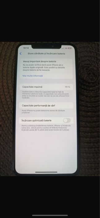 IPhone Xs max 256gb folosit