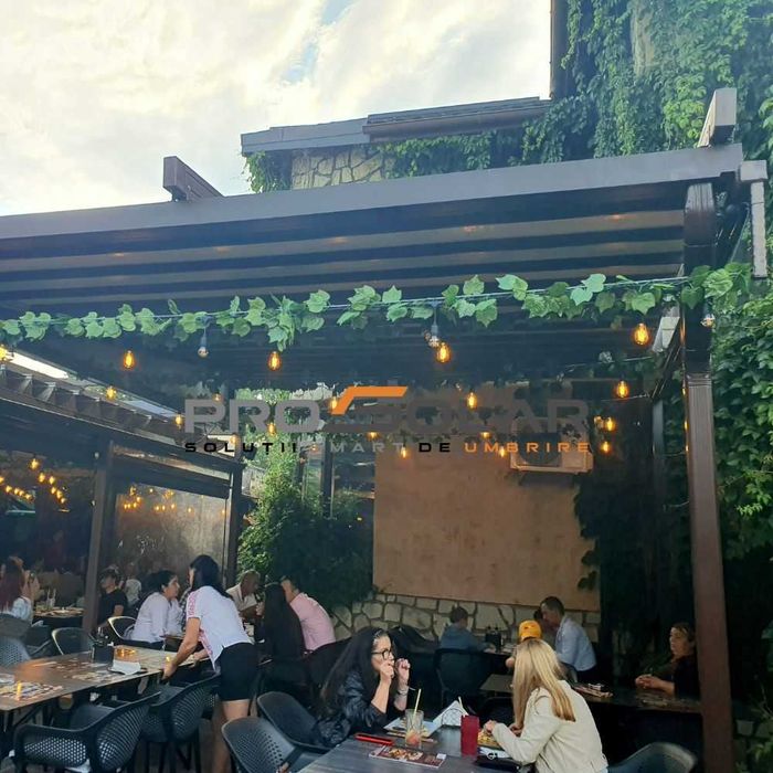 Pergola aluminiu membrana PVC