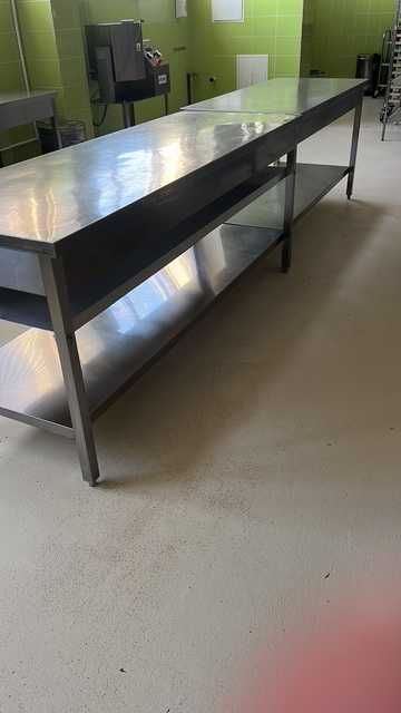 carucior inox mobil cu mai multe polite, masa de inox