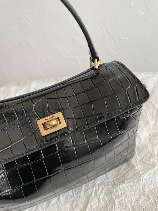 Geanta Balenciaga Rodeo 23cm croco, Premium