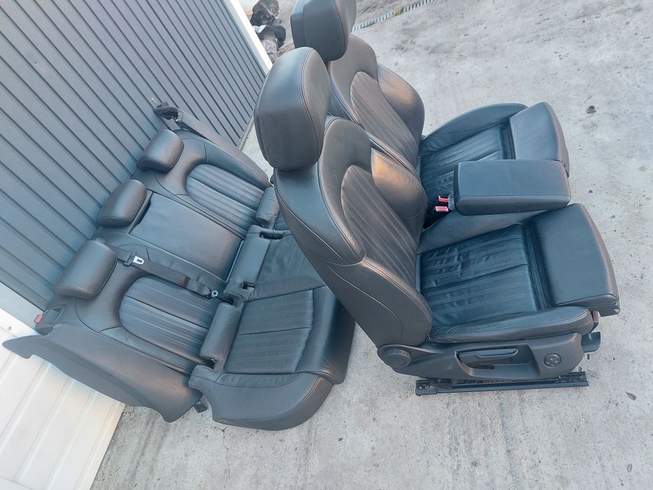 Set interior piele neagra S-line AUDI A6 C7 4G Model 2011-2018