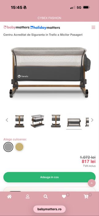 Vand Patut pentru copii Lionelo - Leonie 3 in 1, reglabil - Grey Stone
