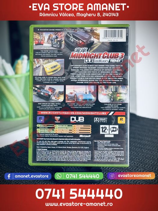 Joc Consola OG xBox / Classic xBox Midnight Club 3 DUB Edition Remix
