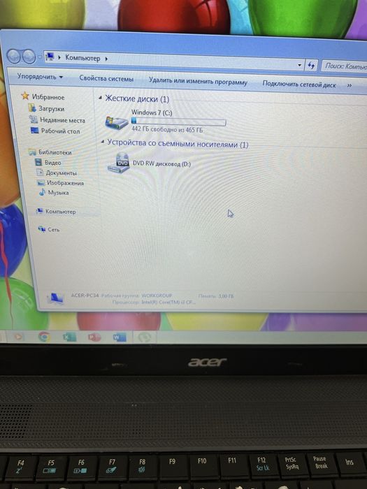 Acer Core i3, 500gb 3gb RAM