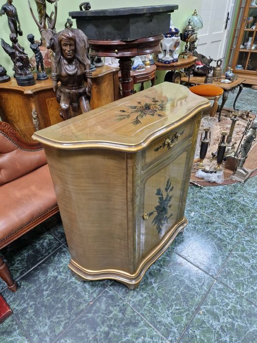 Уникален антикварен холандски скрин комод - Японски череша