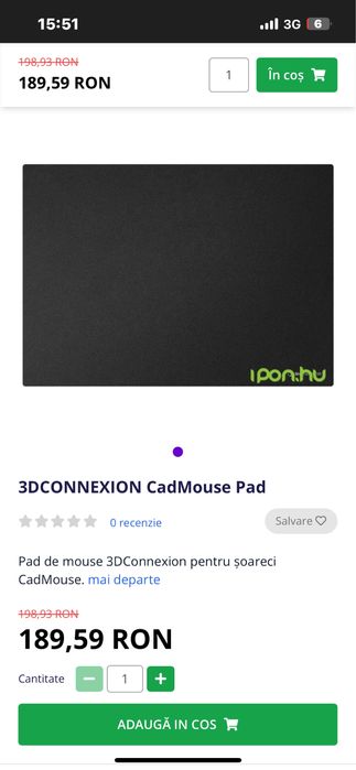 Cadmouse Pad negru
