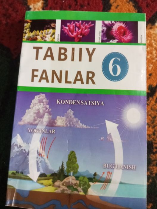 6-7-10- sinf biologiya kitoblari holati yangi