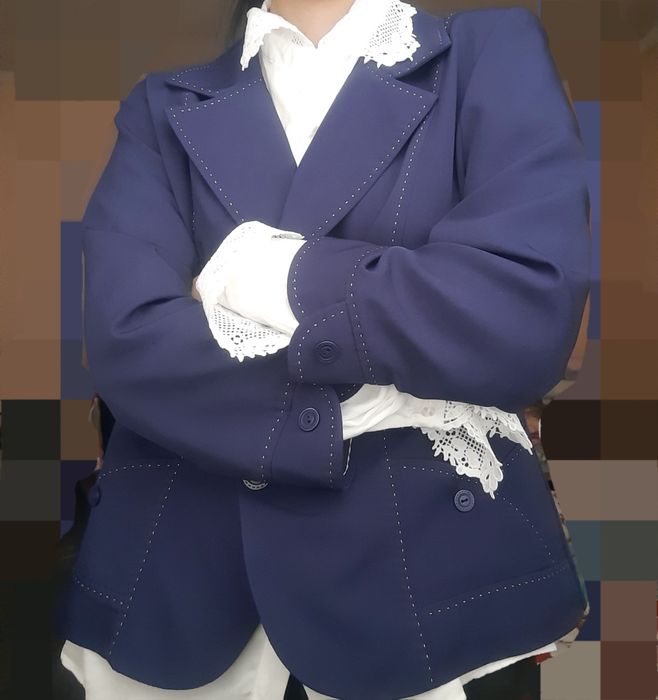 Женский синий пиджак