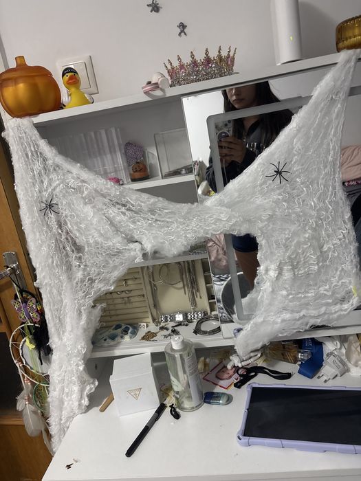 panza de paianjen halloween deciratiune cu paianjeni