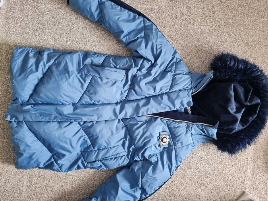 Пуховик детский на девочку 8-11 лет