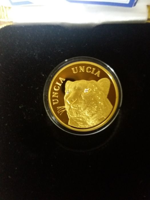 Золотая монета "Барс"