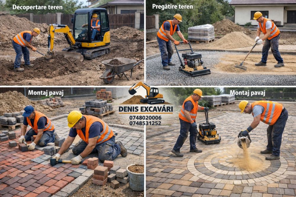 Amanajare curti cu pavaj