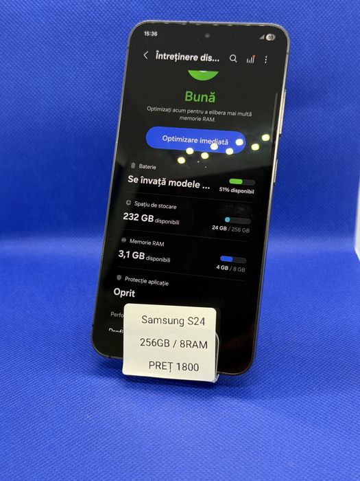 Magazin Vindem: Samsung S24, 256GB, 8 RAM