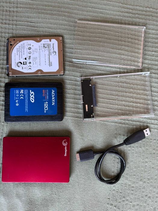 HDD 1TB, HDD 500GB и SSD 120GB – Отлично състояние