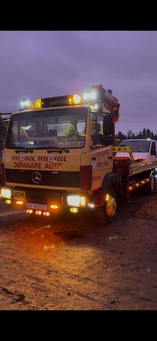 Mercedes 811 , Autoplatforma Hidraulica cu macara , an 1995