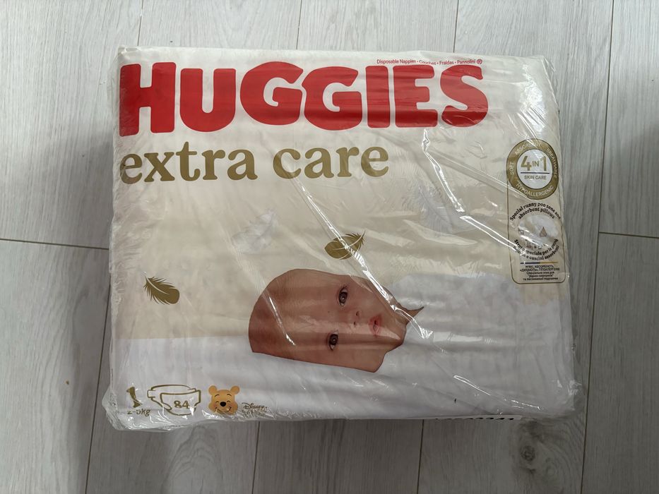 Pachet 2 x 84 si 2 x 26 Huggies extra care Disney, marimea 1