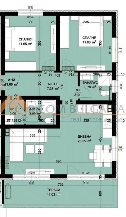 Продава се Тристаен апартамент в Варна, Виница - 110 кв.м за 1328 €/кв.м - Снимка #3