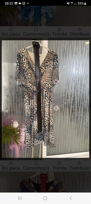 Rochii elegante marimi 44 46 48 50 din voal  130 lei