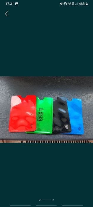 Plic RFID de protectie carduri,diverse culori