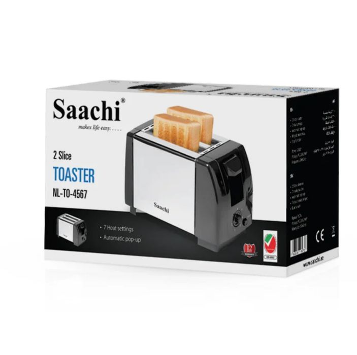 Тостер Saachi на 2 ломтика NL-TO-4567-BK