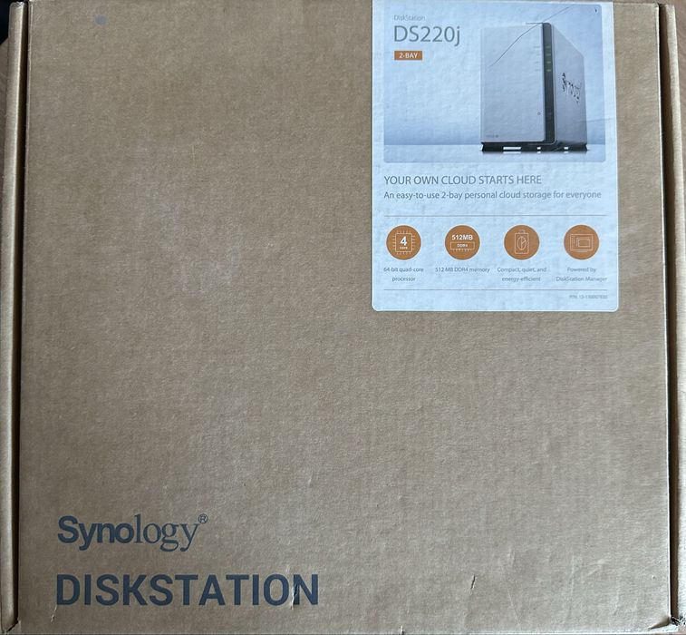 Сетевое хранилище NAS Synology DS220j