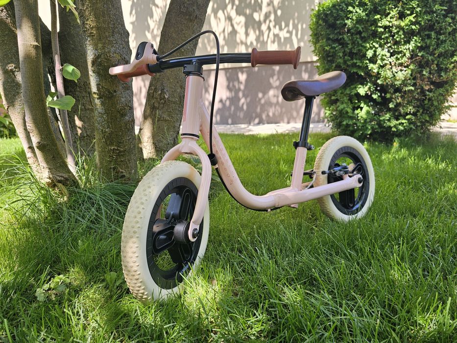 Bicicletă de echilibru fete,fără pedale Runride 500 10", 2 - 4,5 ani (85 - 105 cm)