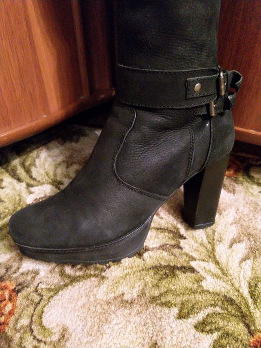 Сапоги-ботфорты зимние