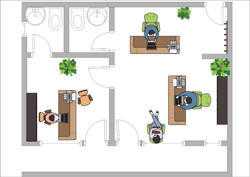 Spatiu comercial 52,17mp, 2 incaperi, parcare, intrare din strada, Ter