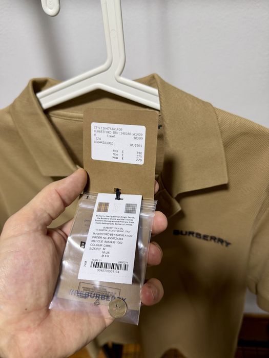 Tricou BURBERRY, size M, Nou, autentic 100%