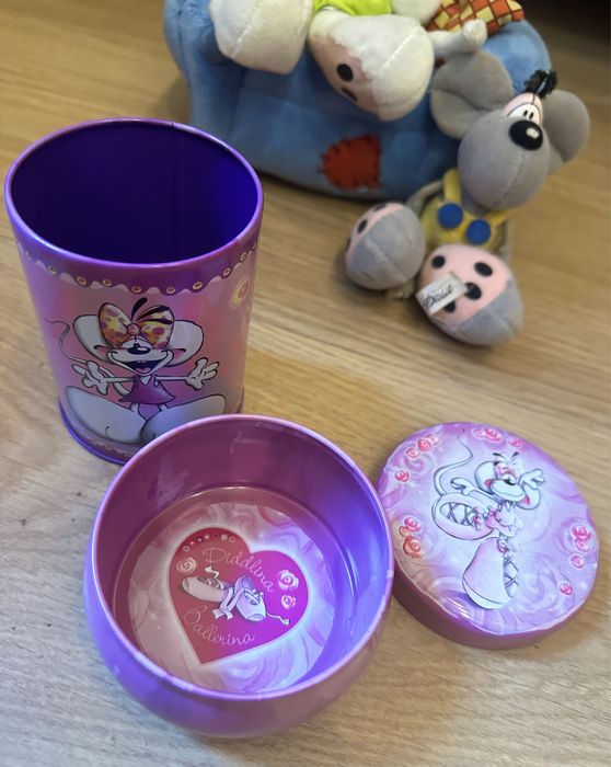 2x Soarece Diddl plusuri + cutie bijuterie + suport creioane