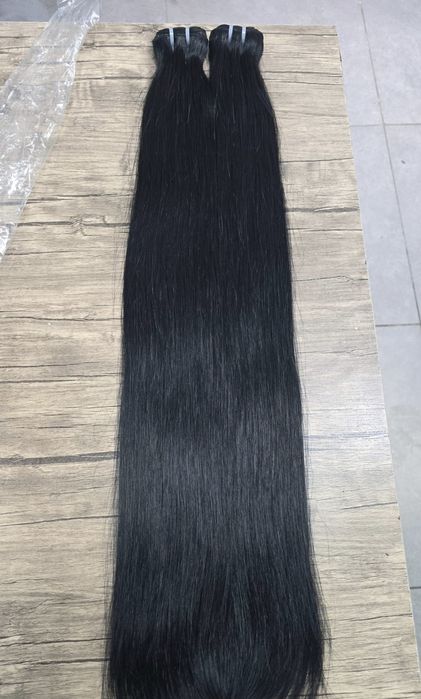 70см Естествена Черна Коса, треса.