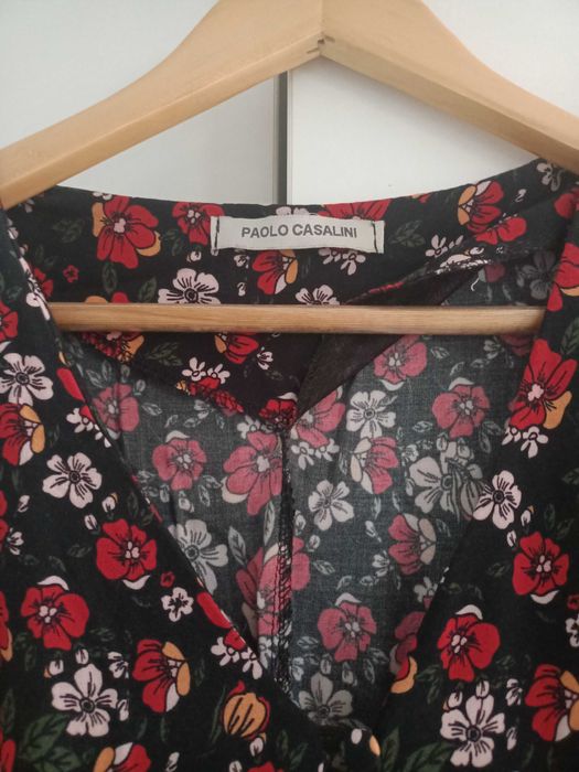 Salopetă lungă elegantă cu flori M