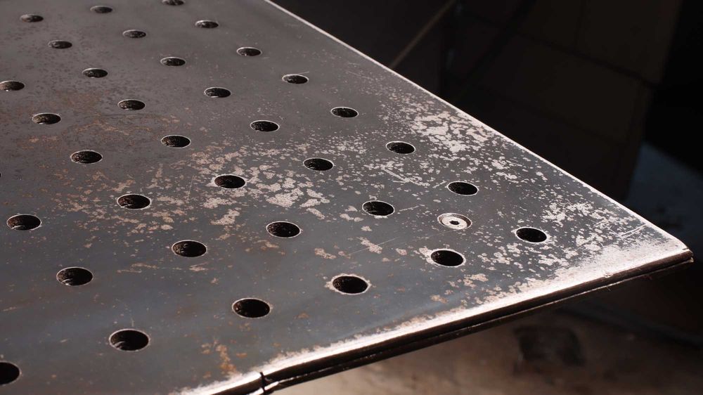 Masă de sudură modulară 125x123 cm blat 10mm